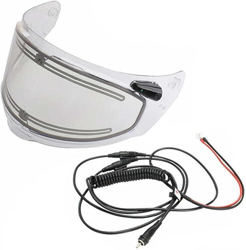 LS2 Casco AsaltoRapidStream Nieve Eléctrico Exterior Escudo de Cara (Transparente)