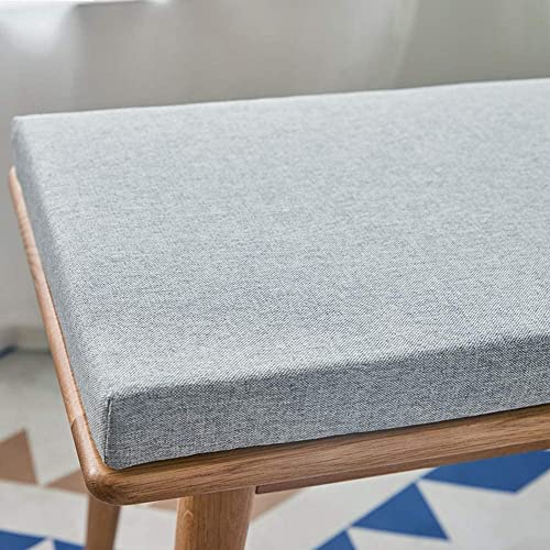 Coussin de banc de jardin 2 ou 3 places, en mousse de qualité supérieure pour canapé, chaise baie vitrée, canapé/banc, rebord de fenêtre (150 x 40 cm, gris clair) Cover