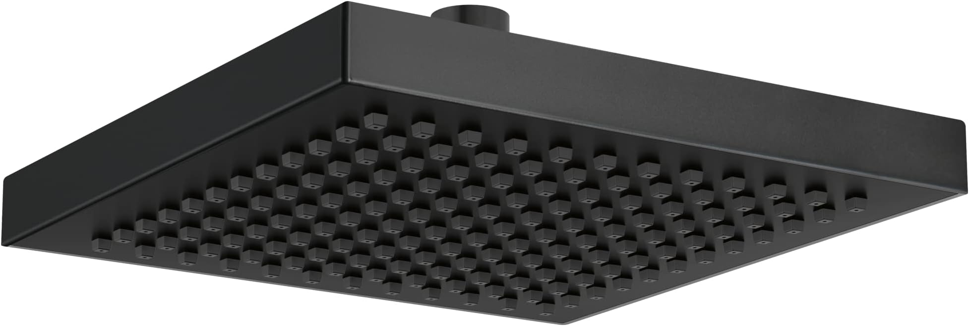 Delta Matte Black Rain Shower Head, 8 Inch Square Shower Head Rainfall, Overhead Rain Showerhead, 2.5 GPM Flow Rate, Matte Black RP50841BL