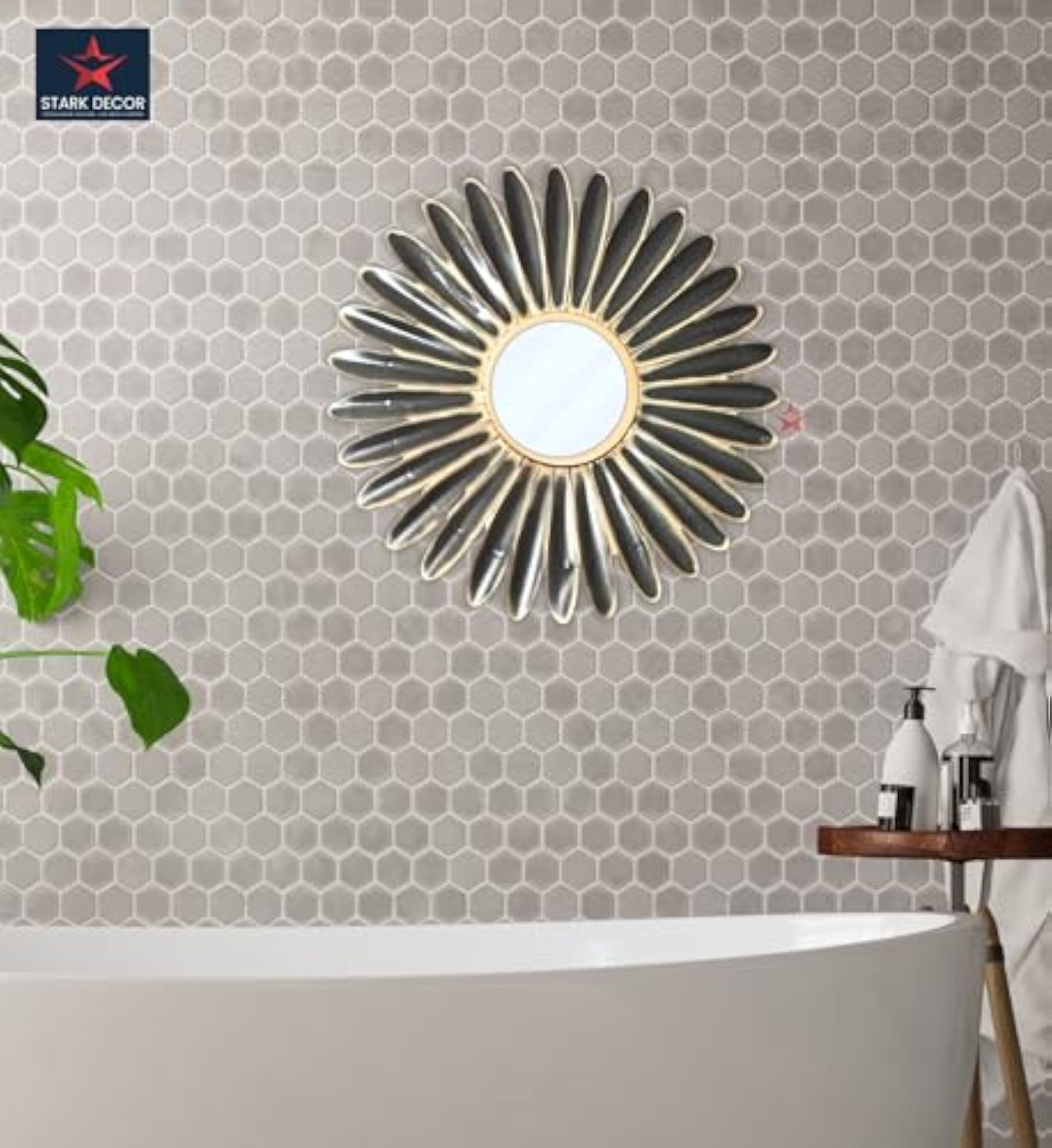 Reflective Elegance Metal Wall Mirror for Home Décor