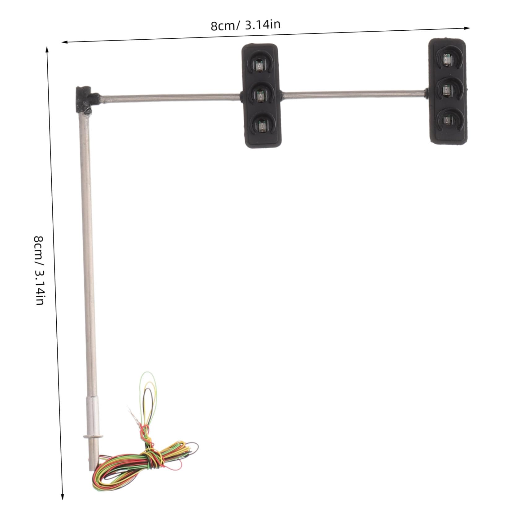 DECHOUS Mini Traffic Light for Model Railway Train Street Signs Playset Light Adornment
