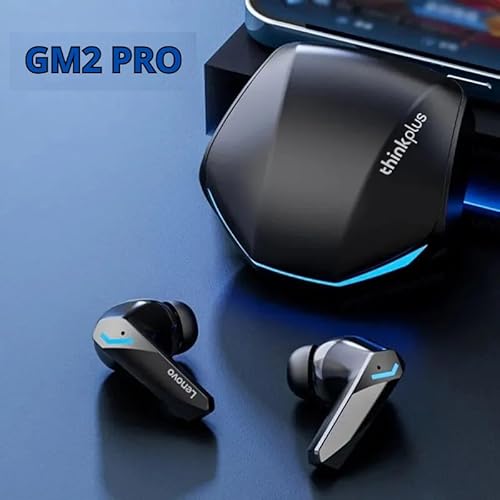 Fones de Ouvido Sem Fio GM2 Pro, Bluetooth 5.3, Som Surround 360°, Cancelamento de Ruído, Surround D