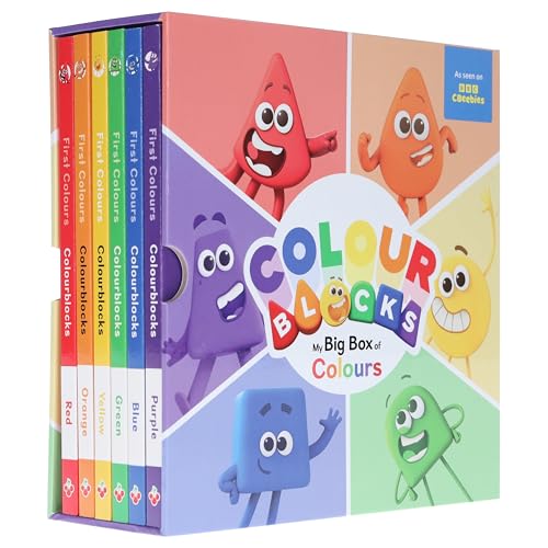 Colourblocks My Big Box of Colours 6 Books Collection Set (Loveable Red, Excited Orange, Happy Yellow, Nature-loving Green, Royal Purple, calm & cool Blue) (Numberblocks Board Books)