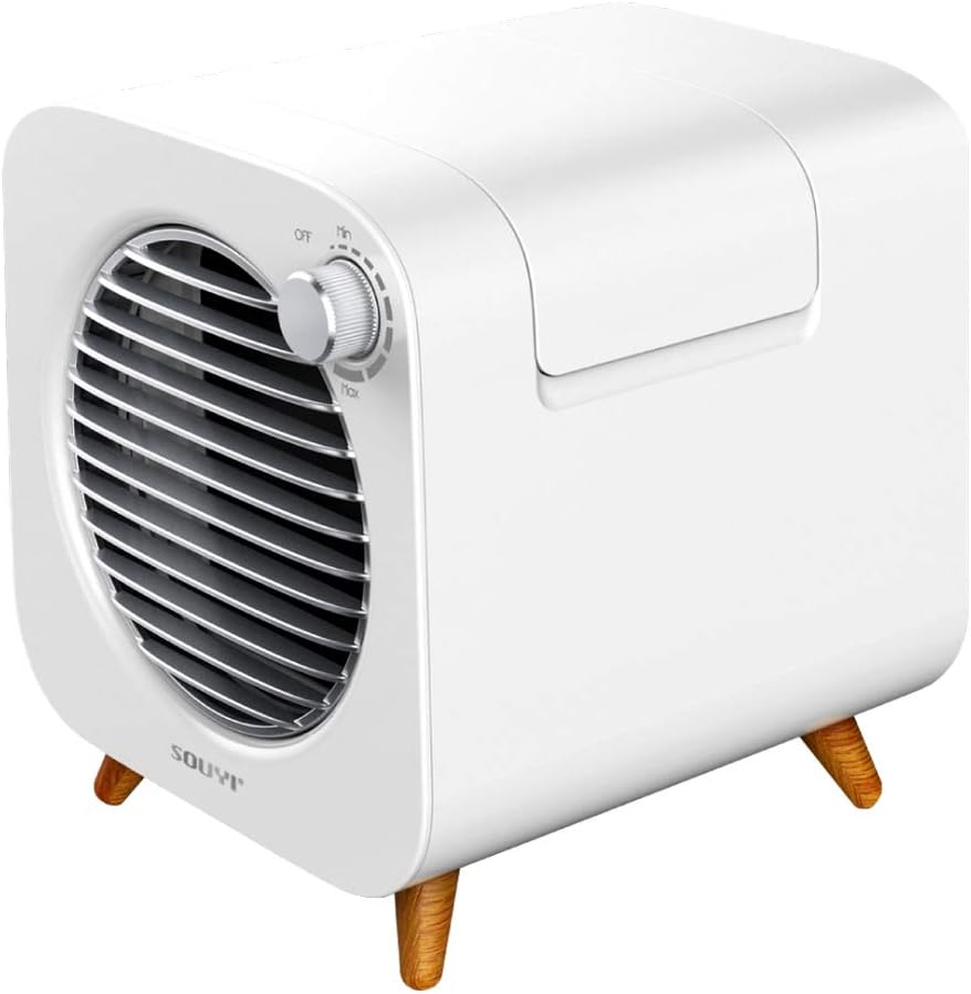 W保冷コンパクト冷風機 冷風扇 扇風機 【2個保冷剤付き】 冷凍可能 風量調整可能 省エネ 節電 (電気代エアコンの約1/100) 『自然な保湿で体に優しい風』 加湿 保湿 卓上 小型 熱中症対策 夏 暑さ対策 静音 加湿機能 手軽 ポータブルファン スポットクーラー 涼しい クールミスト マイナスイオン 消臭 強力 速攻 冷風【SY-122】