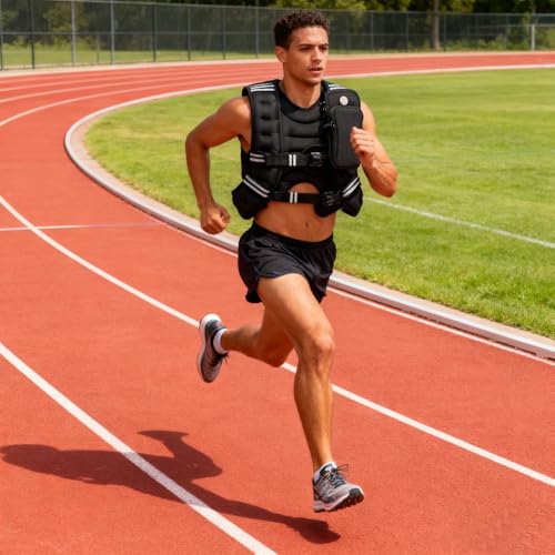 Image of Weighted Vest for Men Women, 12LB /16LB Weight Vest with Reflective Strips, Strength Training Running for Running, Training Workout, Jogging, Walking