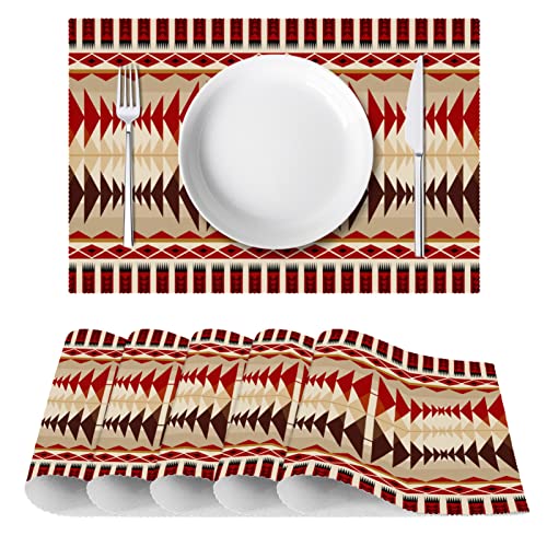 Sets de table antidérapants Tribe de 30x45cm tapis de table résistant à la chaleur