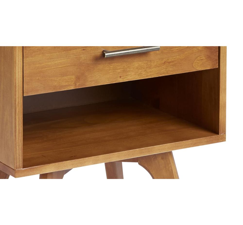 Amazon.com: Mid Century Modern One Drawer Nightstand/Constructed