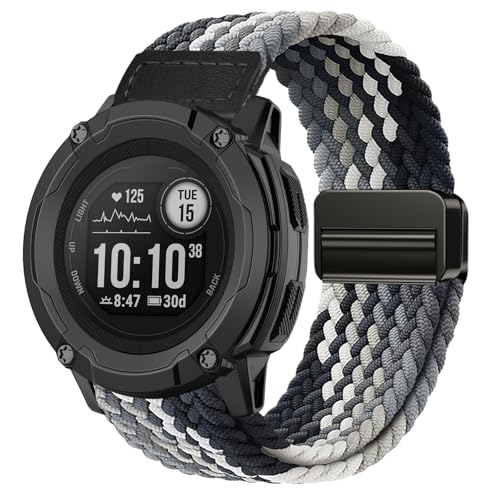 Yeahxing�o���h Garmin Instinct/2/3 45mm - 22mm�p �\�t�g�u���C�h �i�C���� �����p���v�X�g���b�v ���C�N���X�v�t�� Instinct Solar/Tactical/AMOLED/E 45mm�ɑΉ� (Instinct