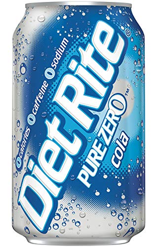 Diet Rite Pure Zero Cola, 12 fl oz Cans (9 Cans)