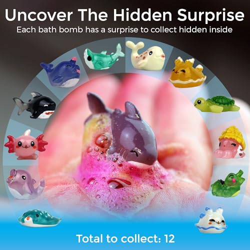 WhiteBird Bath Bombs for Kids Bath Bombs with Surprise Inside Set of 6 Bath fizzers Surprise Bath Bombs for Kids - Image 4