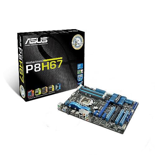 ASUS P8H67 LGA 1155 (Socket H2) ATX   Placa Base (1066,1333 MHz, 32 GB, LGA 1155 (Socket H2), 0, 1, 5, 10, Realtek RTL8111E, Gigabit Ethernet)