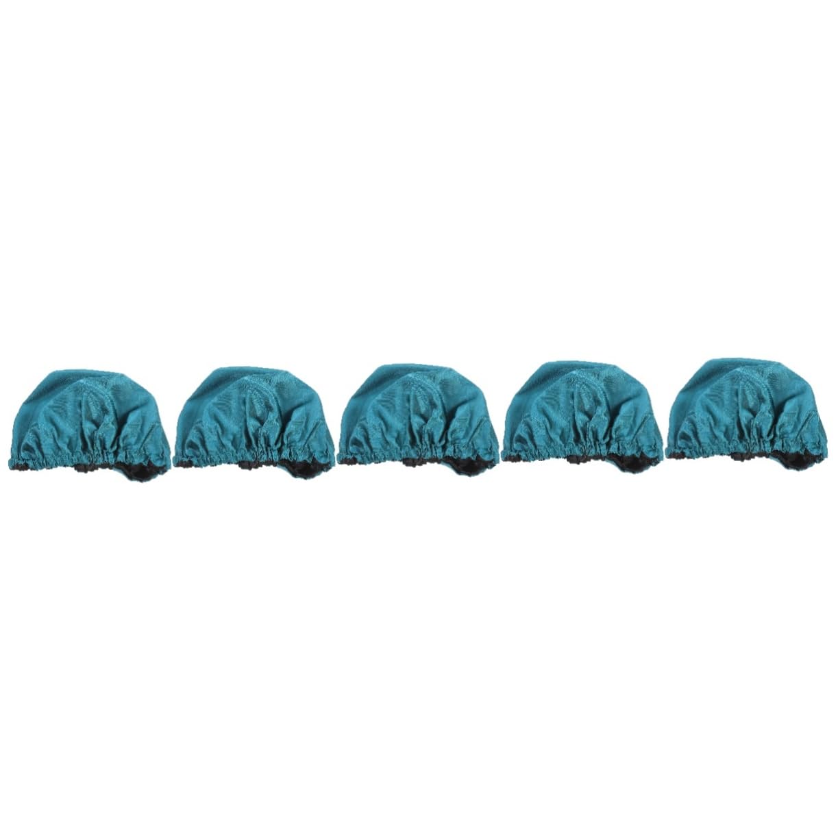 Healeved 5stücke Duschhaube Damen Elastische Wiederverwendbare Badekappe Für Frauen Stylische Haarabdeckung Aus Satin Für Haarlängen Und Dicken Universelle Passform Für Verschiedene
