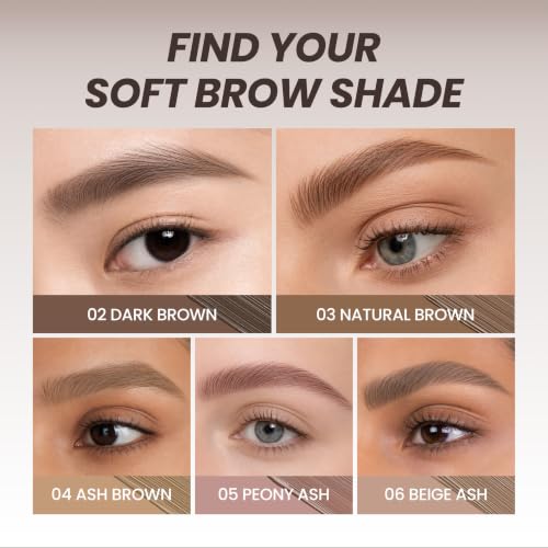 Image of PERIPERA Speedy Skinny Brow Mascara (11 LATTE ASH), Tinted Eyebrow Mascara with Slim Precision Brush, Clump-Free Natural Brows, K Beauty, Korean Makeup