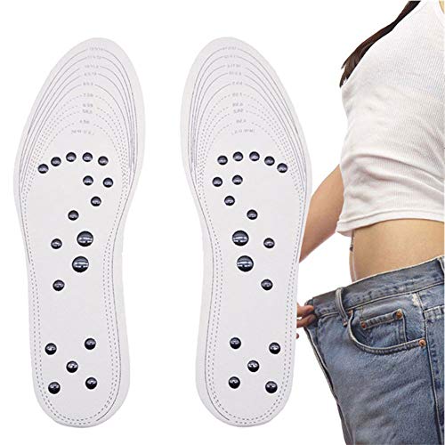 LKJYBG Magnetic Massage Insoles 18 Magnets Unisex Magnetic Therapy Massage Insoles Pads Breathable Memory Foam Deodorize Insoles Magnetic Therapy Insole