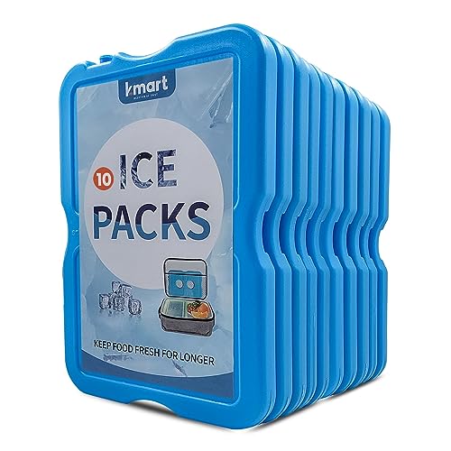 Roe Tenpo Home Freezer Blocks Ice Packs for Lunch Bags & Coolers - Slim, Reusable & BPA-Free Freezer Packs, Long-Lasting, Quick Freeze