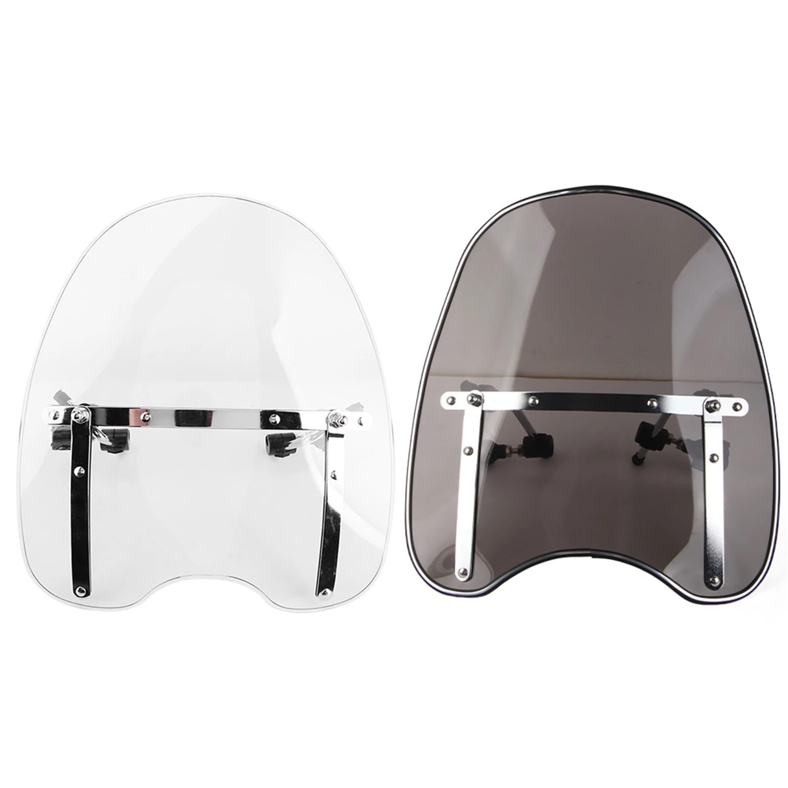 Przednia szyba motocyklowa Uniwersalna szyba motocyklowa 22‑25 mm, mocowanie na kierownicę, akcesoria motocyklowe(GRAY)