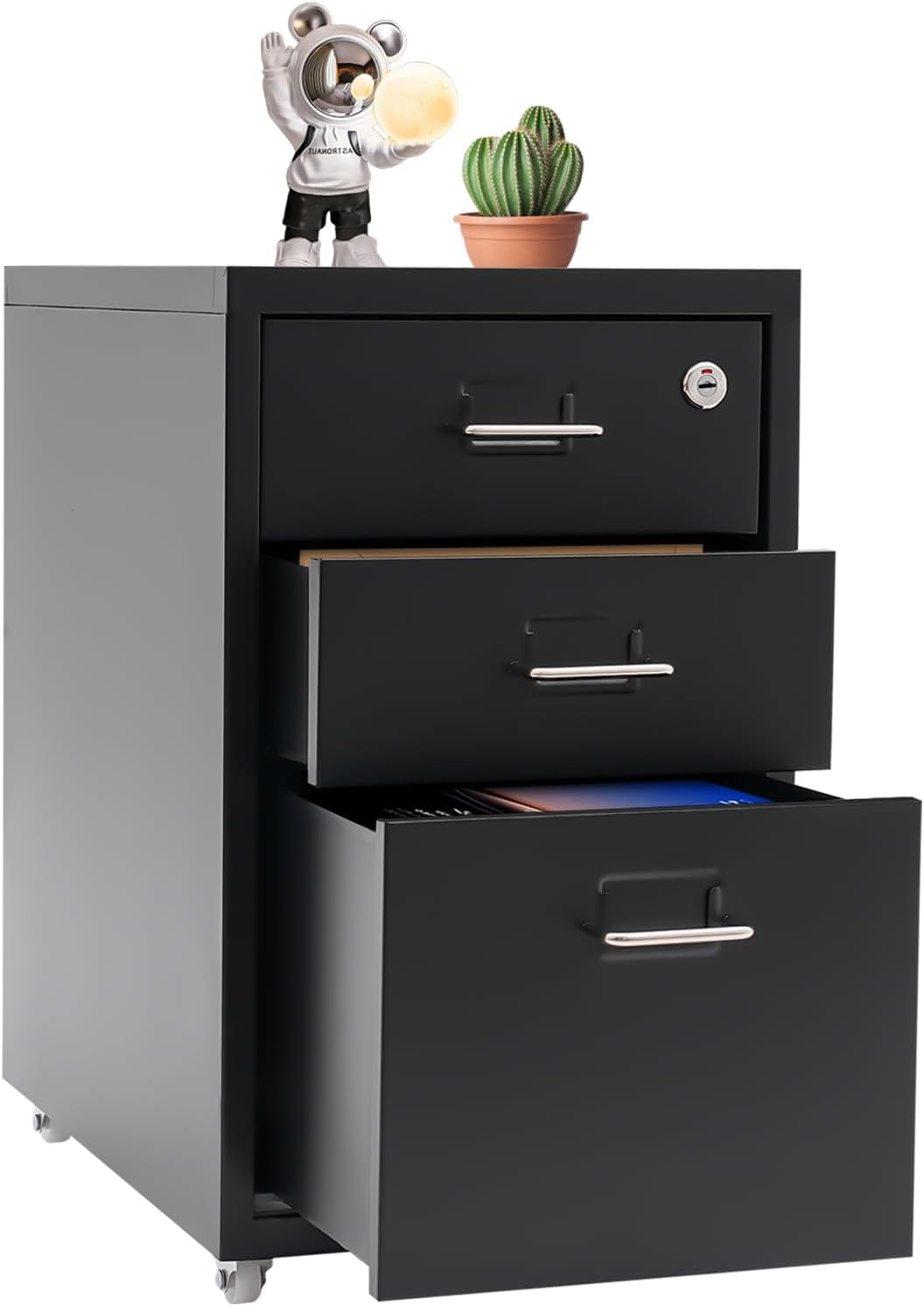 Gdrasuya10 3 Drawer Mobile File Under Desk Metal