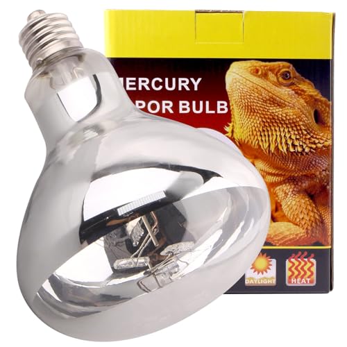 DERNORD UVA UVB Wärmelampe- UV Licht Lampe 80 Watt E27 für Schildkrötenhaus Gecko Bartagamen Terrarium Solar Strahler Vollspektrum Tageslichtlampe