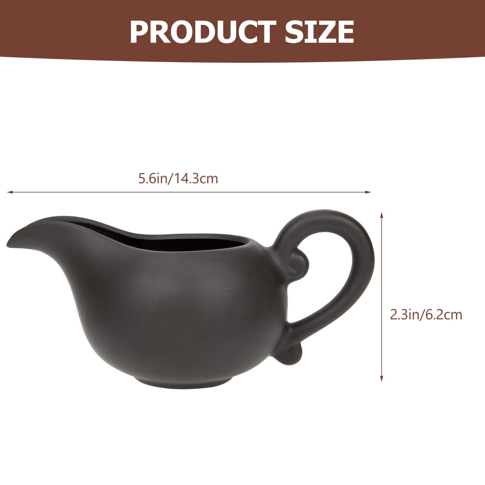 SOLUSTRE Classic Vintage Ceramic Creamer Jug Sauce Storage Container for Home Kitchen and Restaurant Use Elegant Design for Vinegar Salad Dressings and Spices