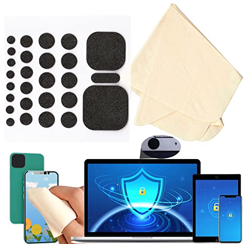 27-Pcs-Nano-Universal-Webcam-Covers-5-Sizes-for-Every-Size-Webcam-on-Any-Device-ReusableWashed-Multi-use--Protect-Your-Privacy-and-Prevent-Lens-Glass-Breakage-1-Microfiber-Cleaning-Cloth