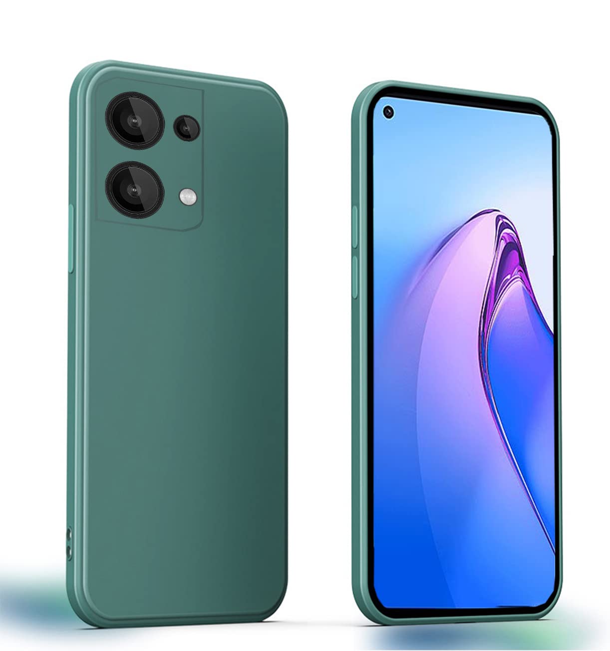 PHASE Funda Para OPPO Reno8 5G (Reno 8 5G), Silicona Suave