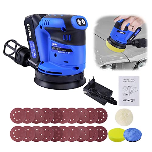 Lijadora de órbita aleatoria de 21V, lijadora de órbita aleatoria de 125mm, lijadora cilíndrica Cover