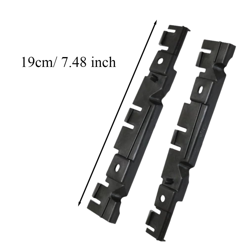Riloer Set di staffe per paraurti anteriore, 2 pezzi, montaggio staffa paraurti sinistro destro compatibile con Fiat 500, 68074194AB 68074195AB