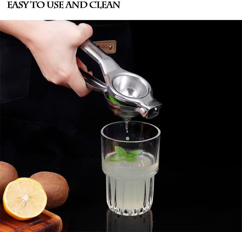Miniatura 3 de Exprimidor de limón manual de acero inoxidable, prensa de cítricos de alta calidad, exprimidor de frutas y limas, para bebidas, a prueba de óxido,