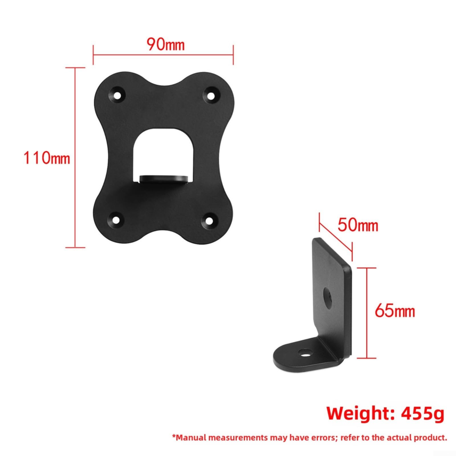 Robusta staffa di montaggio a parete in metallo, per sistema Home Theater Samsung SWA-9500SXZ, supporto compatto nero per altoparlanti, con hardware, 11 x 9 x 65 cm