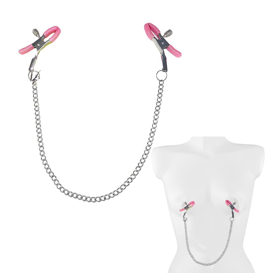 1 Pezzo pinze per capezzoli, Pinze capezzoli, capezzoli stimolanti, Rosa