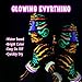 Depvision Glow in the Dark UV Face and Body Paint 6*10ml Neon Blacklight 0.34oz Reactive Fluorescent for Christmas Halloween Party Non-toxic