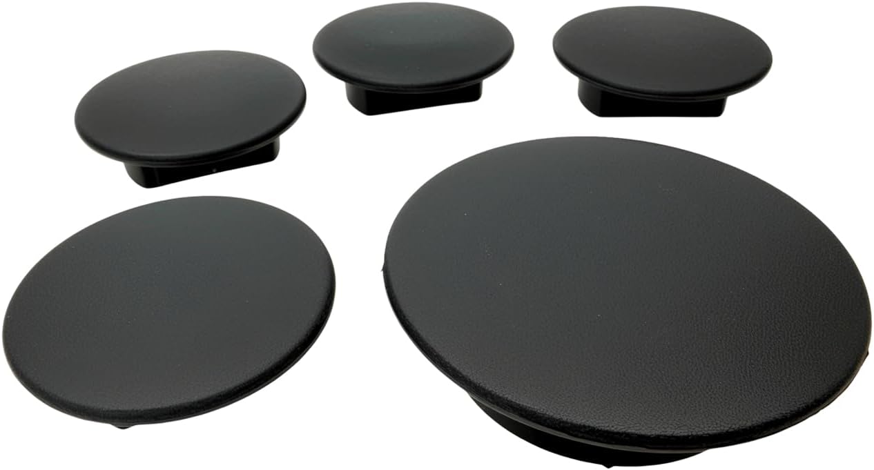 5PCS Wheel Hitch Puck Cover Plug Trim Ring Kit BC3Z-99000A25-A Compatible with 2011-2022 F-250 F-350 2011-2019 F-450 F550