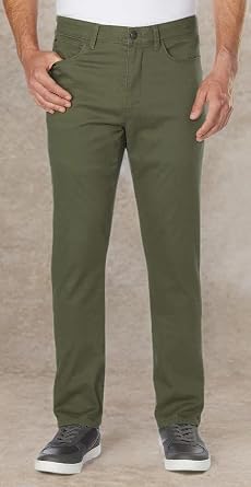 English Laundry The Oaklum Men's Slim Straight Stretch 5 Pocket Pant (36W x 29L, 323 Green)