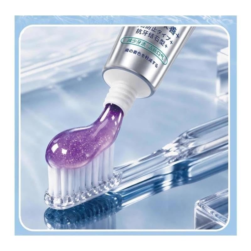Dentifrice blanchissant et détachant, correction des couleurs froides, élimine les taches jaunes rafraîchit l'haleine(3pcs)
