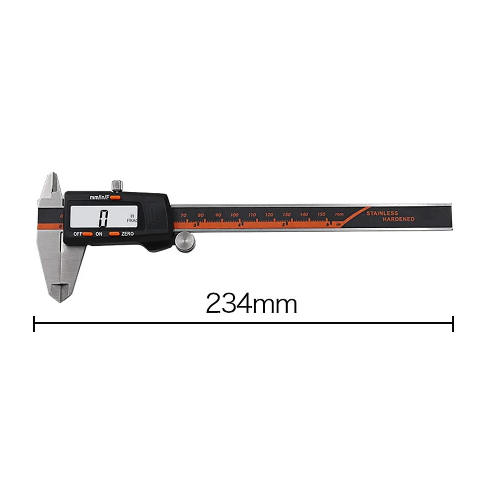 Suwmiarka ze stali nierdzewnej, 150 mm, frakcja MM cali, suwmiarka LCD ze stali nierdzewnej