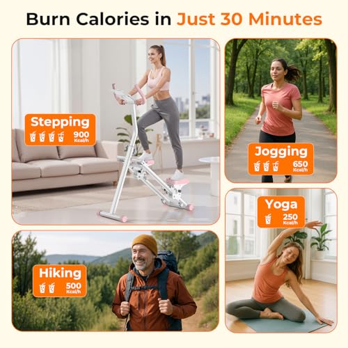 Image of OWLSKY Stair Stepper for Home,Vertical Climber Exercise Machine with Stable Triangular Frame, Smooth & Quiet Motion, Full Body Workout Equipment