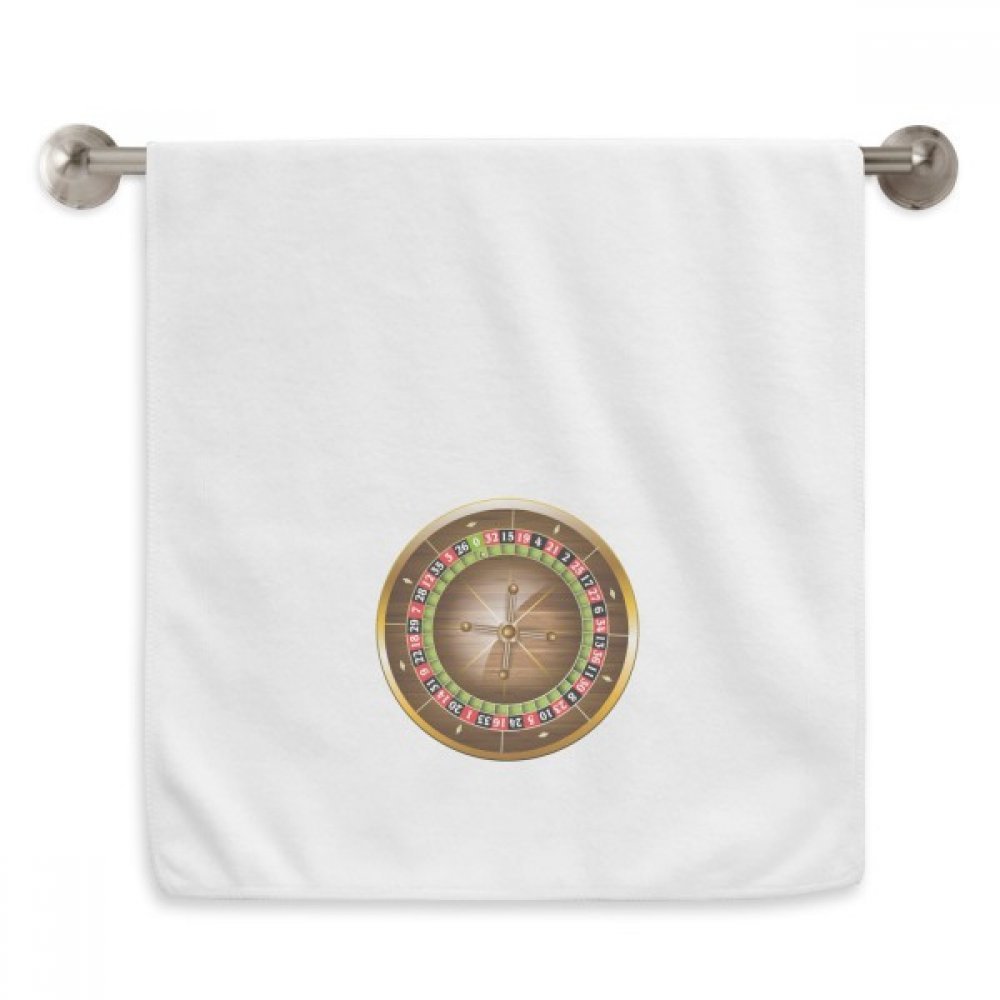 Serviette Casino Turntable essuie-mains blanc pour invités et amateurs de jeu