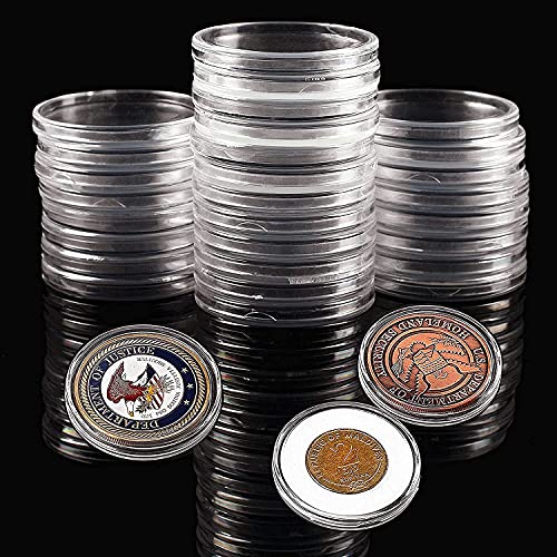 Cápsulas para coleccionistas de monedas de 45 mm con juntas de espuma protectora