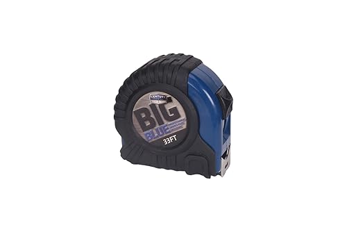 Miniatura 2 de Century Drill & Tool Cinta métrica azul grande de 33 pies, duradera y precisa con punta magnética para un uso fácil, perfecta para proyectos de