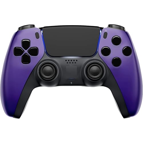 MODDEDZONE Wireless Controller for PS5 with Exclusive and Unique Designs Compatible with PlayStation 5 - The Ideal Christmas Gift for Gaming Enthusiasts - Expertly Crafted in USA Soft Purple
