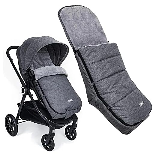 Orzbow Saco Silla Paseo Universal, Invierno saco capazo bebe -Impermeable Sacos Carrito Bebe (gris oscuro)