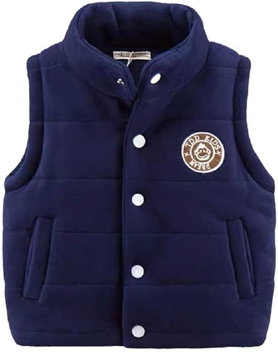 Amazon Co Jp Kabinn 秋冬 赤ちゃん 厚い ベビー服 アウター キッズ 子供服 ジャケット ジャンバー チョッキ ベスト 袖なし 胴着 軽い 防寒 保温 丈夫 強い耐磨耗性 通気性よい 柔らかい 通学 通園 男女兼用 4カラー選べ 服 ファッション小物