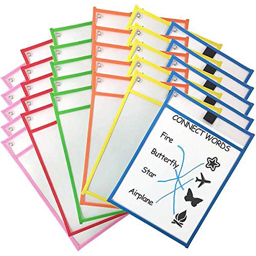 Pochette effaçable à sec réutilisable pour ateliers ludiques et leçons de groupe - 2