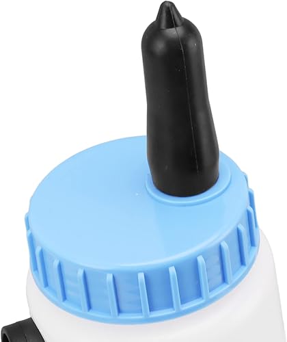 Miniatura 8 de Biberón de granja, biberón vertical de 2.5 litros con asa, botella de lactancia de terneros de sellado fuerte para corderos, terneros y otros