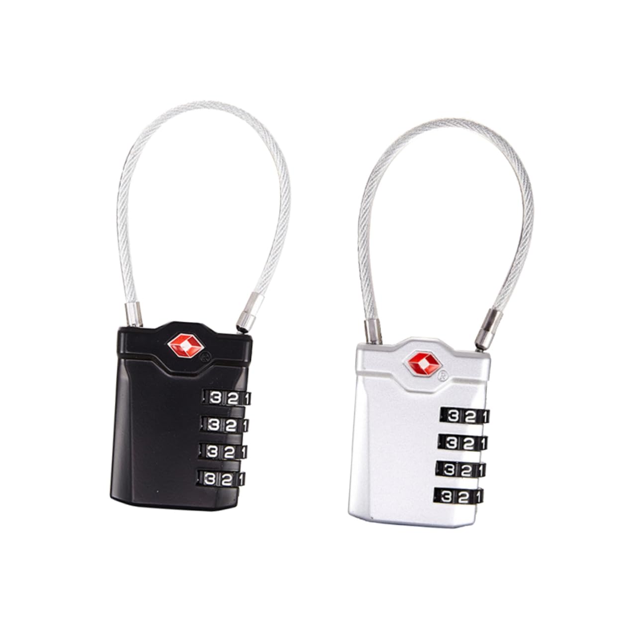 Serrure à bagages à code NUOBESTY lot de 2 cadenas à combinaison pour valise