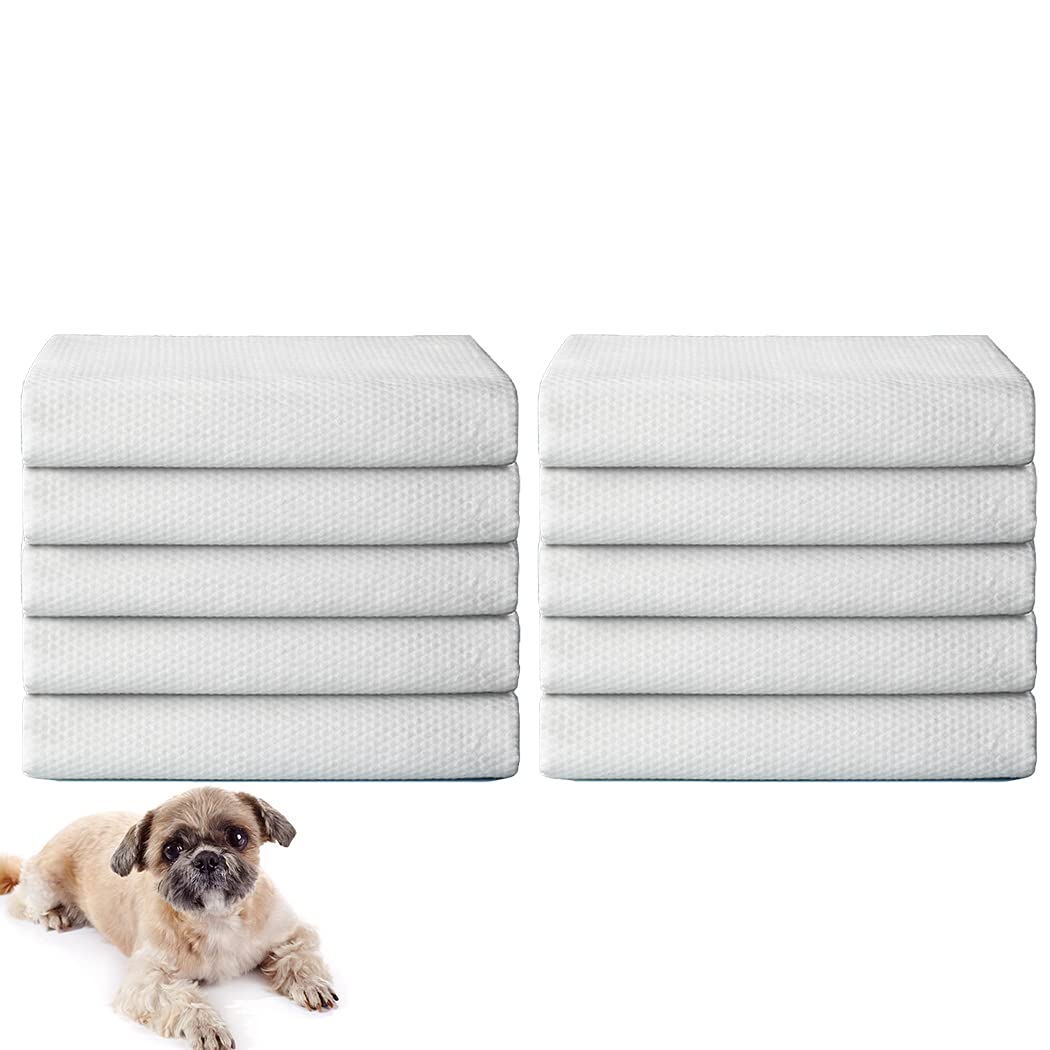 10 toallas desechables para mascotas, toallas de baño grandes absorbentes de agua para perros, toallas de secado no tejidas para perros y gatos, 70 x 130 cm