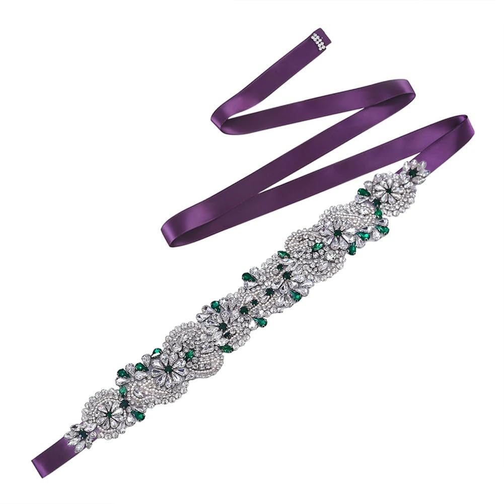 Cinturón de novia con diamantes de imitación para accesorios de boda, cinturón de vestir para mujer