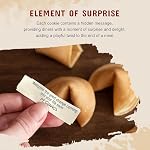 52USA Des cookies de fortune, Vanilla Flavor, 96 Count Fortune Cookies en vrac emballés individuellement, Premium USA Cookies faits, frais et croustillants 16oz, Parti & Préférés de la Saint-Valentin, gâteries pour enfants, collations du Nouvel An chinois
