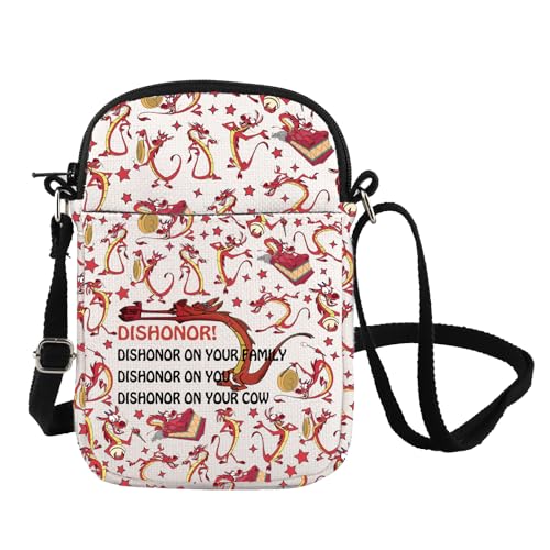 Cartoon Dragon Inspire Crossbody Bag Dishonor On You Dishonor On Your Cow Shoulder Bag Dragon Fan Gift
