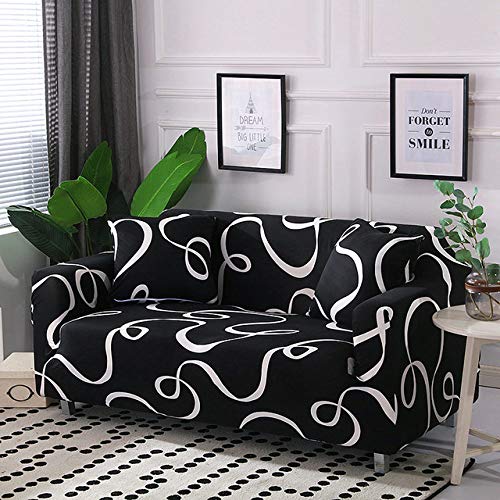 Housse de canapé stretch extensible 2 places universelle K341 - 2